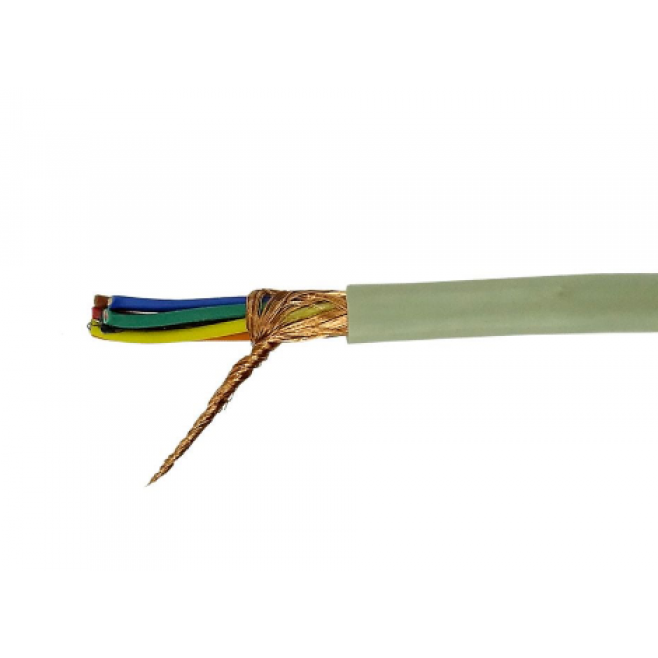 Cabo Manga 6x22 AWG Blindado em Malha BT Bege - INSTRUFIBER