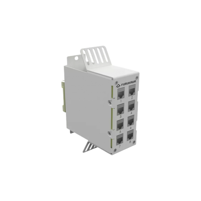 PATCH PANEL PARA TRILHO DIN 8P - INSTRUFIBER