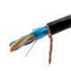 Cabo de Rede CAT6 STP Blindado Gigabit Preto (PURO COBRE) - INSTRUFIBER