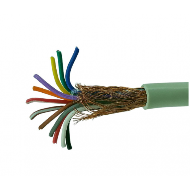 Cabo Manga 12x26AWG Blindado em Malha BT Bege - INSTRUFIBER