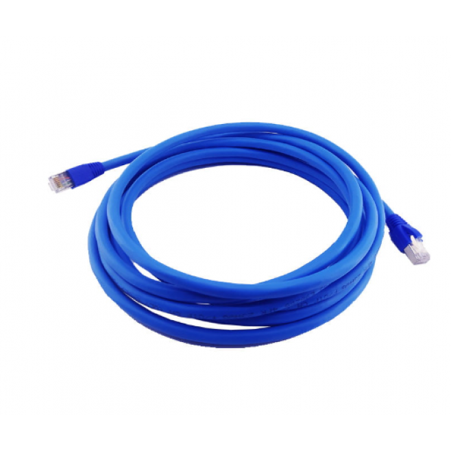 Patch Cord CAT6A AMP Commscope Blindado F/UTP Azul - INSTRUFIBER