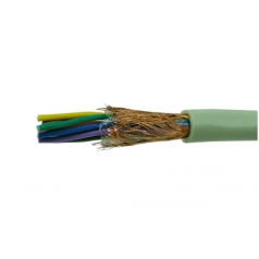 Cabo Manga 12x26AWG Blindado em Malha BT Bege - INSTRUFIBER