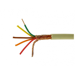 Cabo Manga 5x22AWG Blindado em Malha BT Bege - INSTRUFIBER