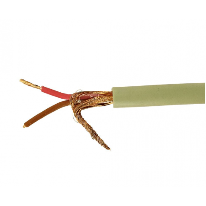 Cabo Manga 2x22 AWG Blindado em Malha BT Bege - INSTRUFIBER