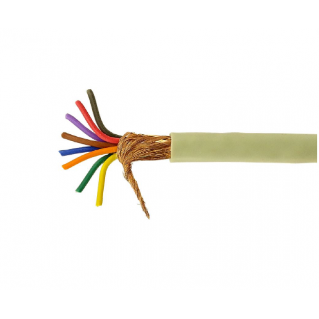 Cabo Manga 8x22AWG Blindado em Malha BT Bege - INSTRUFIBER