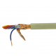 Cabo Manga 8x26 AWG Blindado em Malha BT Bege - INSTRUFIBER