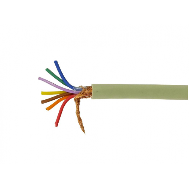 Cabo Manga 7x22 AWG Blindado em Malha BT Bege - INSTRUFIBER