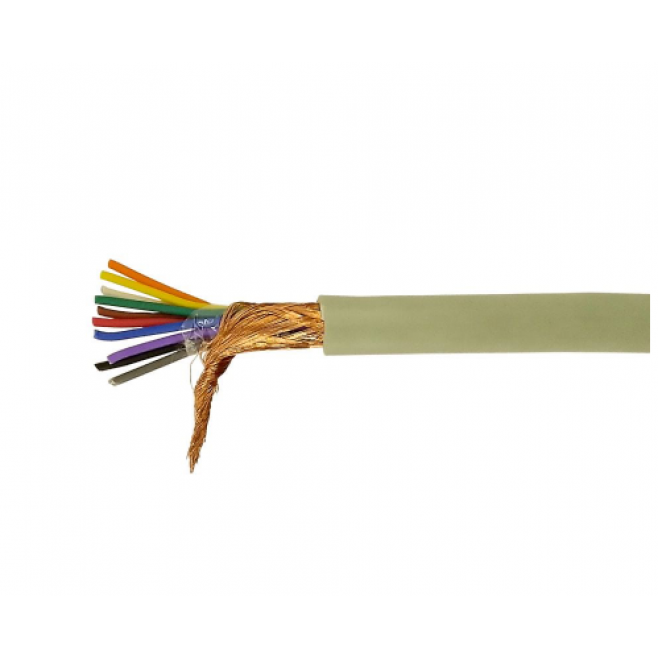 Cabo Manga 10x26 AWG Blindado em Malha BT Bege - INSTRUFIBER