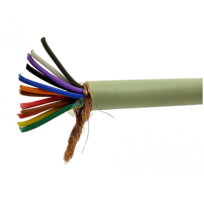 Cabo Manga 12x22AWG Blindado em Malha BT Bege - INSTRUFIBER