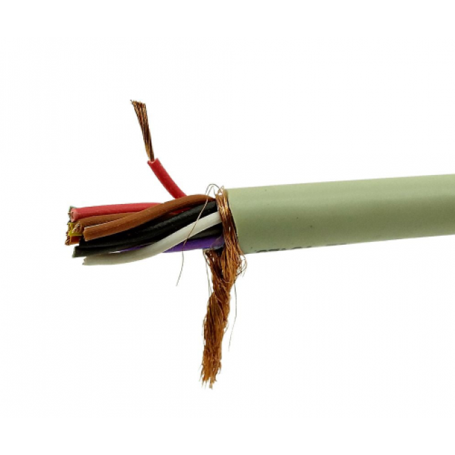 Cabo Manga 12x22AWG Blindado em Malha BT Bege - INSTRUFIBER