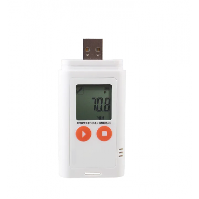 Datalogger de Temperatura e Umidade USB Resistente à água IF164 - INSTRUFIBER