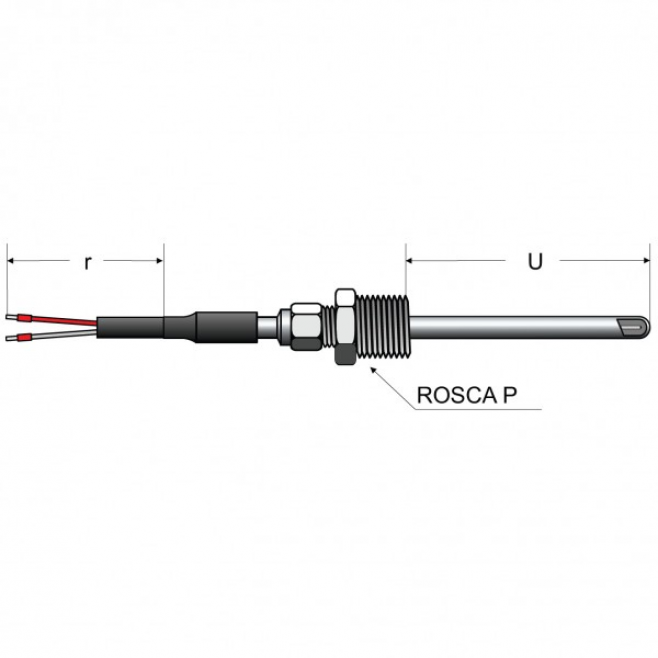 TM-204 - TERMOPAR ISOLAÇÃO MINERAL - INSTRUFIBER