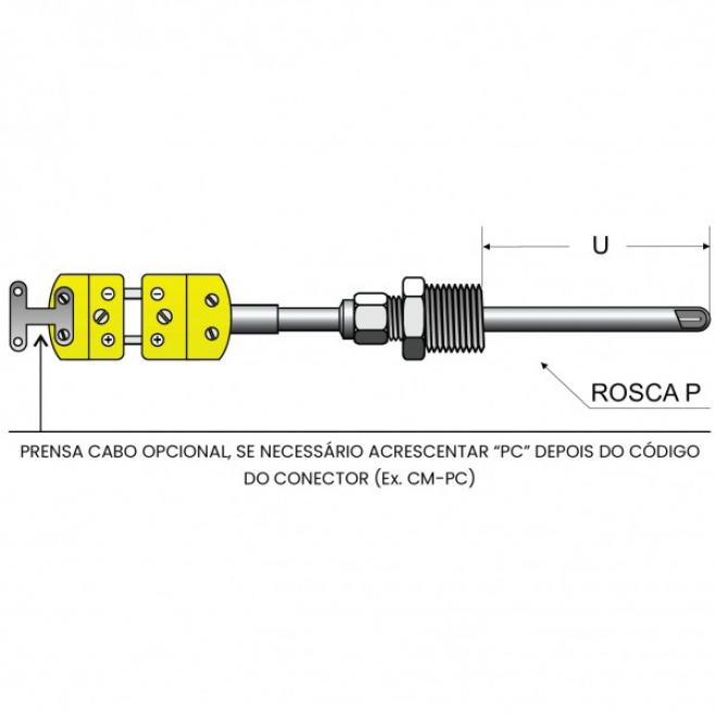 TM-207 - TERMOPAR ISOLAÇÃO MINERAL - INSTRUFIBER