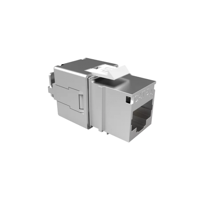 CONECTOR FEMEA BLINDADO GIGALAN CAT.6 T568A/B - INSTRUFIBER