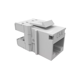 CONECTOR FÊMEA GIGALAN AUGMENTED CAT.6A T568A/B - BRANCO - INSTRUFIBER