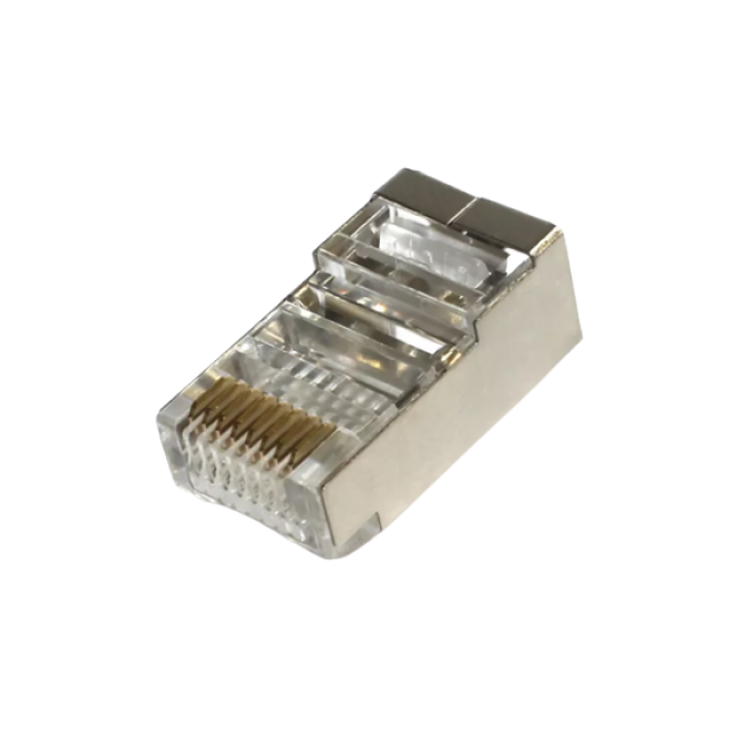 Conector Modular Plug ( CY ) - RJ45 Blindado Cat.5e - INSTRUFIBER