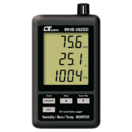 DATALOGGER DE PRESSÃO BARÔMETRICA, TEMPERATURA E UMIDADE RELATIVA DO AR - COMUNICAÇÃO USB - MOD. MHB-382SD - INSTRUFIBER