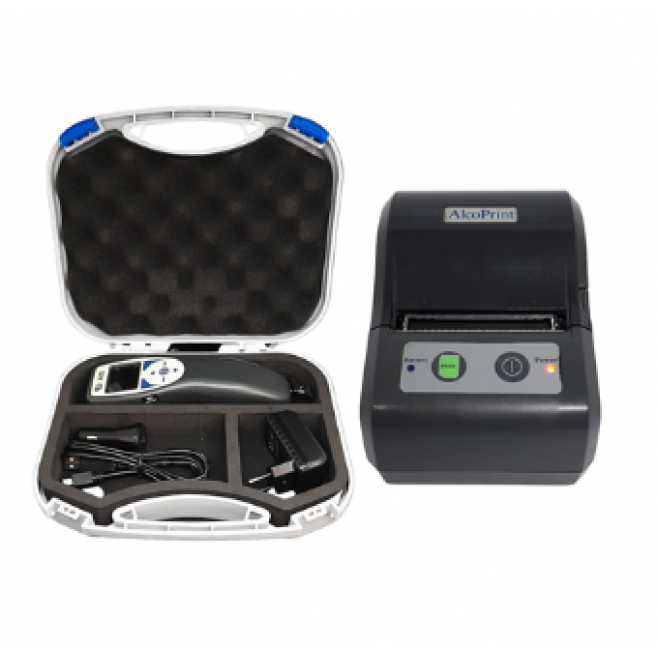 AlcoEasy A10 Print - Bafômetro Digital com Medição Ativa e Passiva mais Impressora Bluetooth - INSTRUFIBER