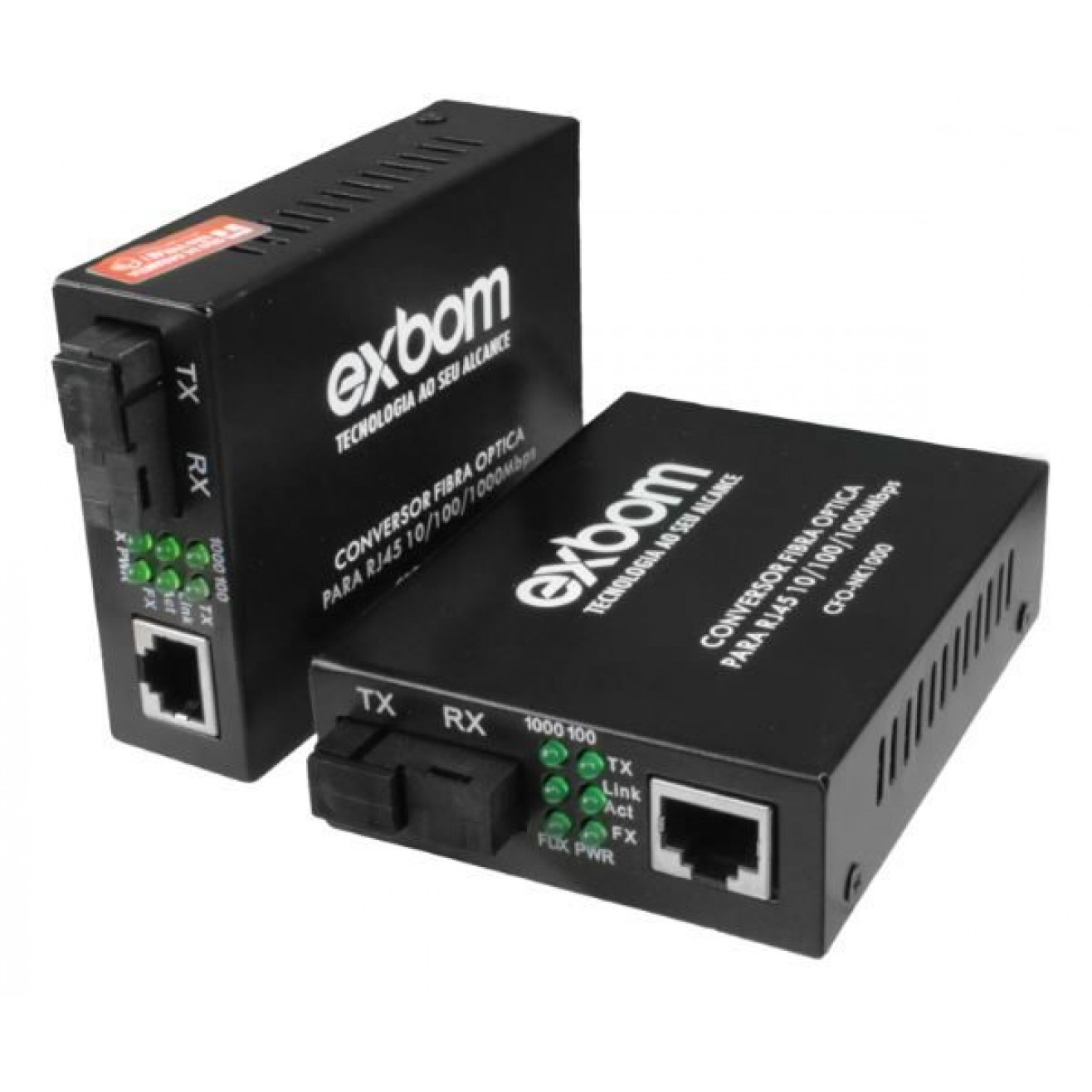 Sc Rj45 Conversor de Fibra Óptica SM 10/100/1000 5km 1FO SC RJ45 CFO-N1000 ...