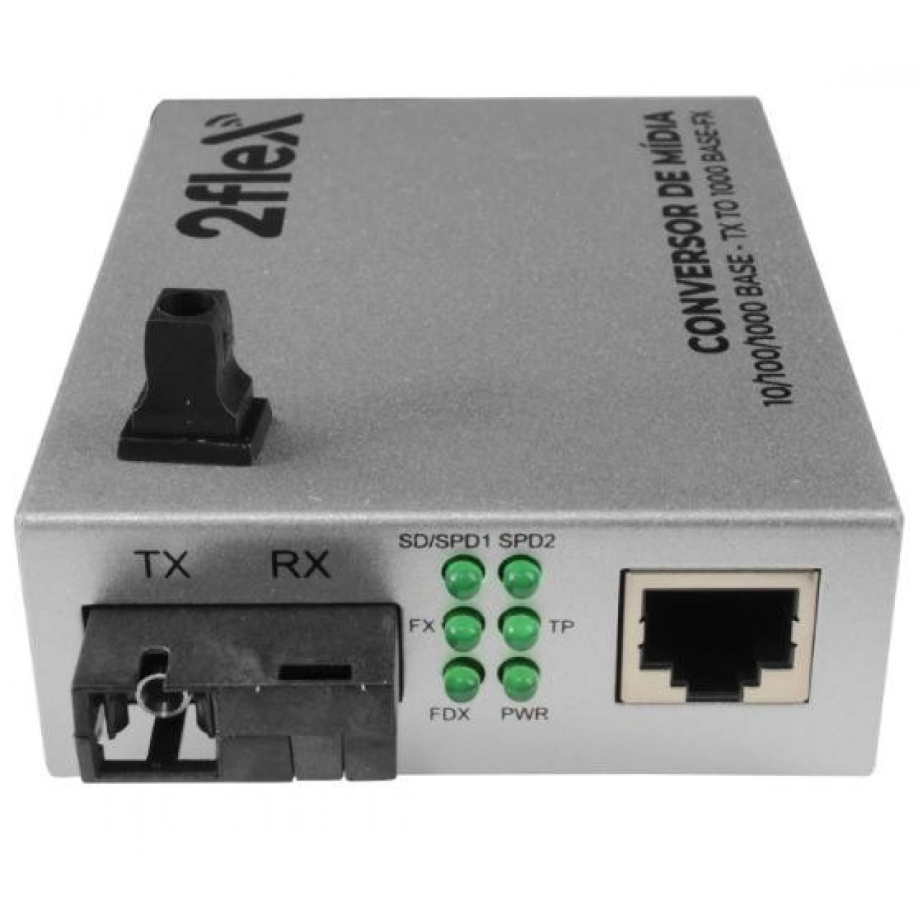 Conversor de Mídia Giga LB 10KM WDM TX/RX de 1310nm/1550nm - 10/100 ...