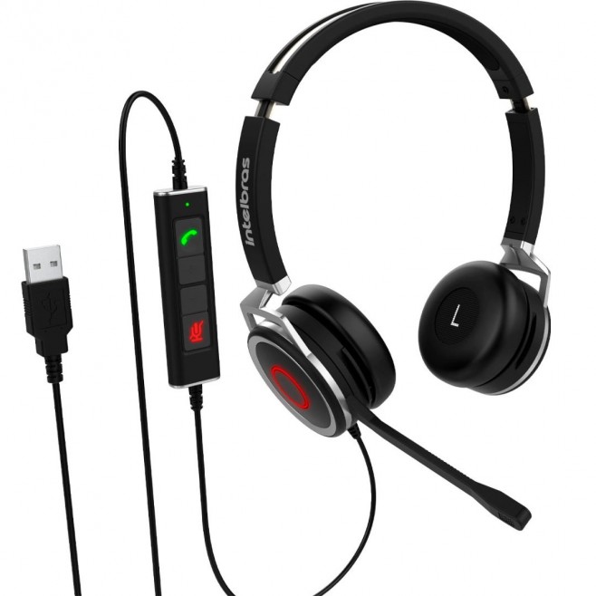 HEADSET BIAURICULAR WHS 80 USB 4010082 - INSTRUFIBER