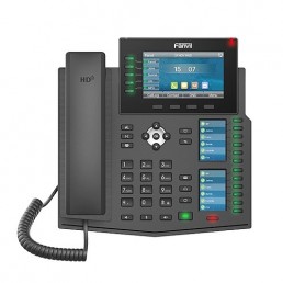 TELEFONE IP FANVIL X6U GIGABIT COM POE E COM FONTE 20 LINHAS - INSTRUFIBER