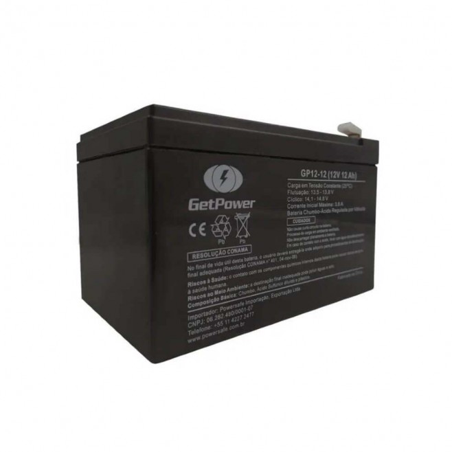 BATERIA 12V 12AH GET POWER GP12-12 - INSTRUFIBER