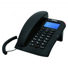 TELEFONE COM IDENTIFICAÇÃO DE CHAMADAS E VIVA VOZ TC 60 ID PRETO - INSTRUFIBER