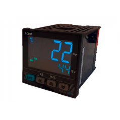 Controlador 48x48 Display LCD PID + Lógica Fuzzy, 4-20ma, 24 Volts - HSCTLCD44DR24 - INSTRUFIBER