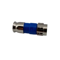 Conector para Cabo Coaxial RG6 Pressão - INSTRUFIBER