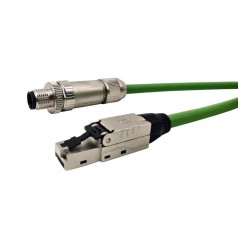 Cabo Profinet RJ45 Conector M12 4 Pinos Macho D (Cod.D) - INSTRUFIBER