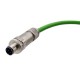 Cabo Profinet RJ45 Conector M12 4 Pinos Macho D (Cod.D) - INSTRUFIBER