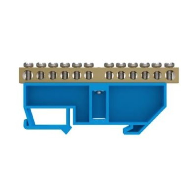 Barramento Neutro p/ Trilho Din 12 Bornes Soprano - INSTRUFIBER Barramento Neutro p/ Trilho Din 12 Bornes Soprano - INSTRUFIBER