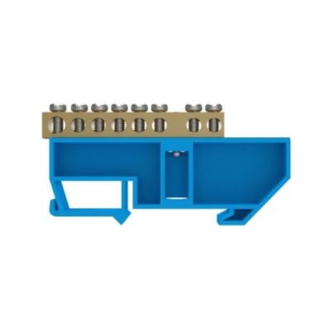Barramento Neutro p/ Trilho Din 8 Bornes Soprano - INSTRUFIBER Barramento Neutro p/ Trilho Din 8 Bornes Soprano - INSTRUFIBER