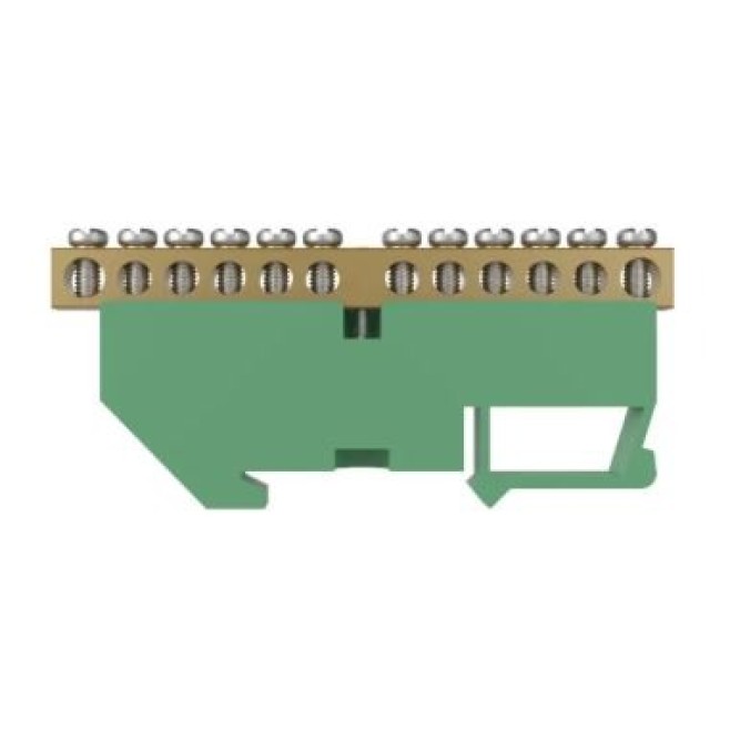 Barramento Terra p/ Trilho Din 12 Bornes Soprano - INSTRUFIBER Barramento Terra p/ Trilho Din 12 Bornes Soprano - INSTRUFIBER