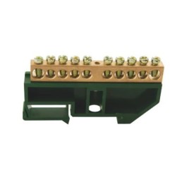 Barramento Terra para Trilho Din 10 Pólos 16mm Tramontina - INSTRUFIBER