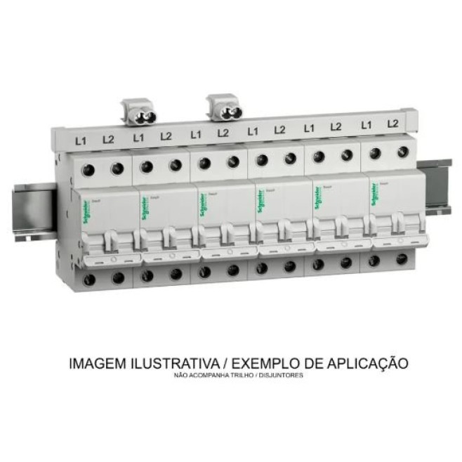 Barramento Tipo Pente Trifásico 80A 57 Pólos 1 Metro Schneider - INSTRUFIBER