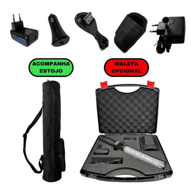 CBA12Print - Bafômetro Tipo Bastão para Triagem Rápida com Impressora Bluetooth - INSTRUFIBER CBA12Print - Bafômetro Tipo Bastão para Triagem Rápida com Impressora Bluetooth - INSTRUFIBER