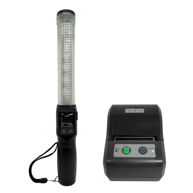 CBA12Print - Bafômetro Tipo Bastão para Triagem Rápida com Impressora Bluetooth - INSTRUFIBER CBA12Print - Bafômetro Tipo Bastão para Triagem Rápida com Impressora Bluetooth - INSTRUFIBER