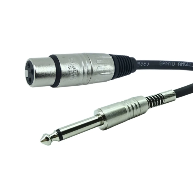 Cabo XLR Fêmea Para P10 Mono Santo Ângelo - INSTRUFIBER