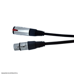 Cabo XLR P10 Fêmea Profissional Fêmea x Fêmea - INSTRUFIBER