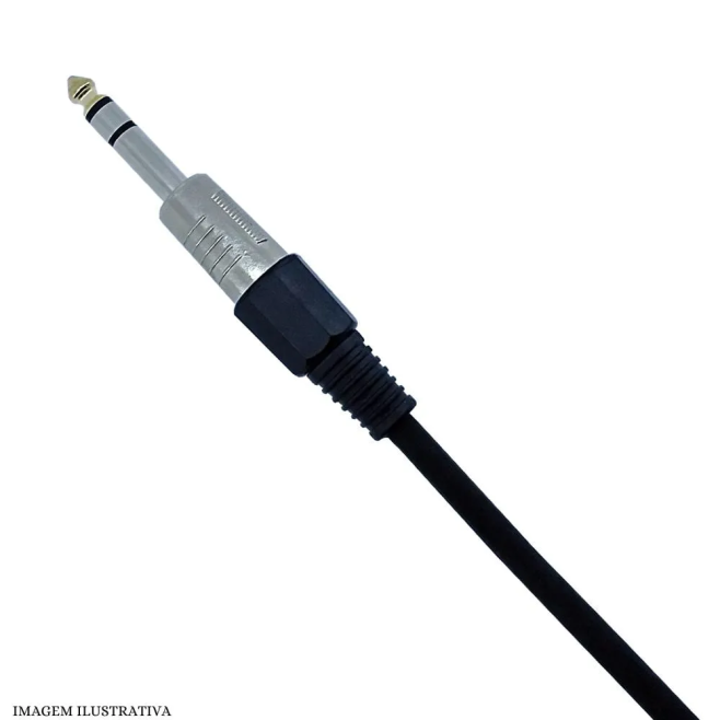 Cabo XLR P10 Stereo Profissional Fêmea x Macho - INSTRUFIBER