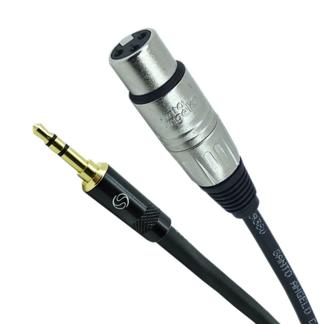 Cabo XLR P2 Santo Angelo Fêmea x Macho - INSTRUFIBER
