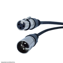 Cabo XLR Profissional Macho x Fêmea - INSTRUFIBER