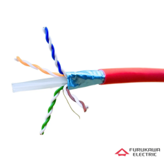 Cabo de Rede Furukawa Cat6A F/UTP Vermelho LSZH 10Gbps - 23370117 - INSTRUFIBER