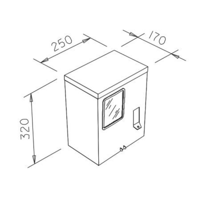 Caixa de Medição Monofásica AN1 Padrão Copel - INSTRUFIBER