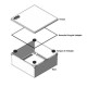 Caixa de Montagem Multiuso 150X150X70mm IP66 Tampa Pressão - INSTRUFIBER Caixa de Montagem Multiuso 150X150X70mm IP66 Tampa Pressão - INSTRUFIBER
