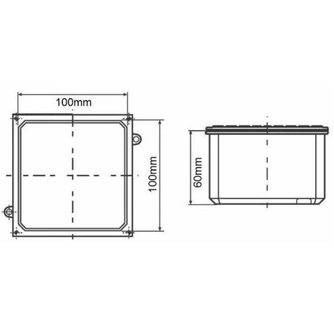 Caixa de Passagem Alumínio Embutir/Sobrepor 10X10cm IP65 Tramontina - INSTRUFIBER Caixa de Passagem Alumínio Embutir/Sobrepor 10X10cm IP65 Tramontina - INSTRUFIBER
