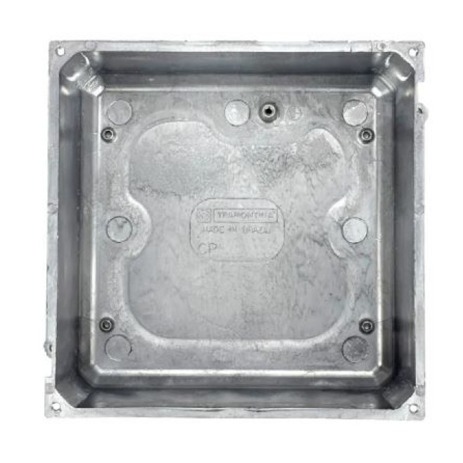 Caixa de Passagem Alumínio Embutir/Sobrepor 20X20cm IP65 Tramontina - INSTRUFIBER Caixa de Passagem Alumínio Embutir/Sobrepor 20X20cm IP65 Tramontina - INSTRUFIBER