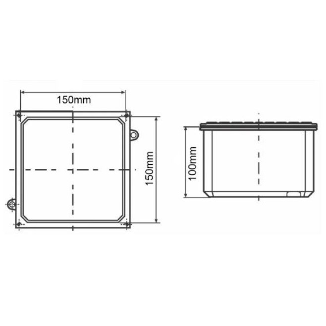 Caixa de Passagem Alumínio Embutir/Sobrepor 15X15cm IP65 Tramontina - INSTRUFIBER Caixa de Passagem Alumínio Embutir/Sobrepor 15X15cm IP65 Tramontina - INSTRUFIBER